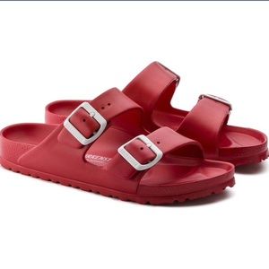 Red Eva Birkenstock Slide Sandals NWT